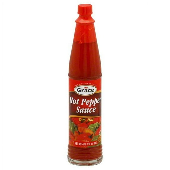 Pack Of 2 Grace Very Hot Pepper Sauce - 3 oz (Packaging May Vary)