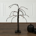 thumbnail image 2 of Northlight Pre-Lit Weeping Halloween Twig Tree - 24" - Black - LED Orange Lights, 2 of 6