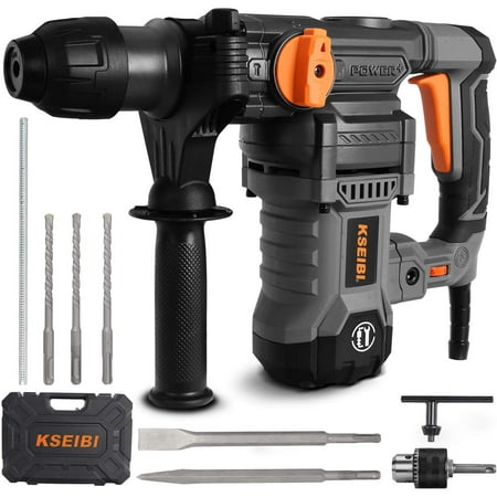 

JSTCL Variable Speed Rotary Hammer Drill 1-1/4 inchSDS Plus Demolition Hammer for Concrete Drill 13Amp4 Functions Reduced Vibration System