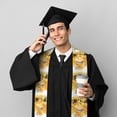 thumbnail image 5 of Zufioo Honey Bee Print Graduation Shawl Ribbon, Graduation Ribbon for Male and Female Graduates-Sharp Corner, 5 of 7
