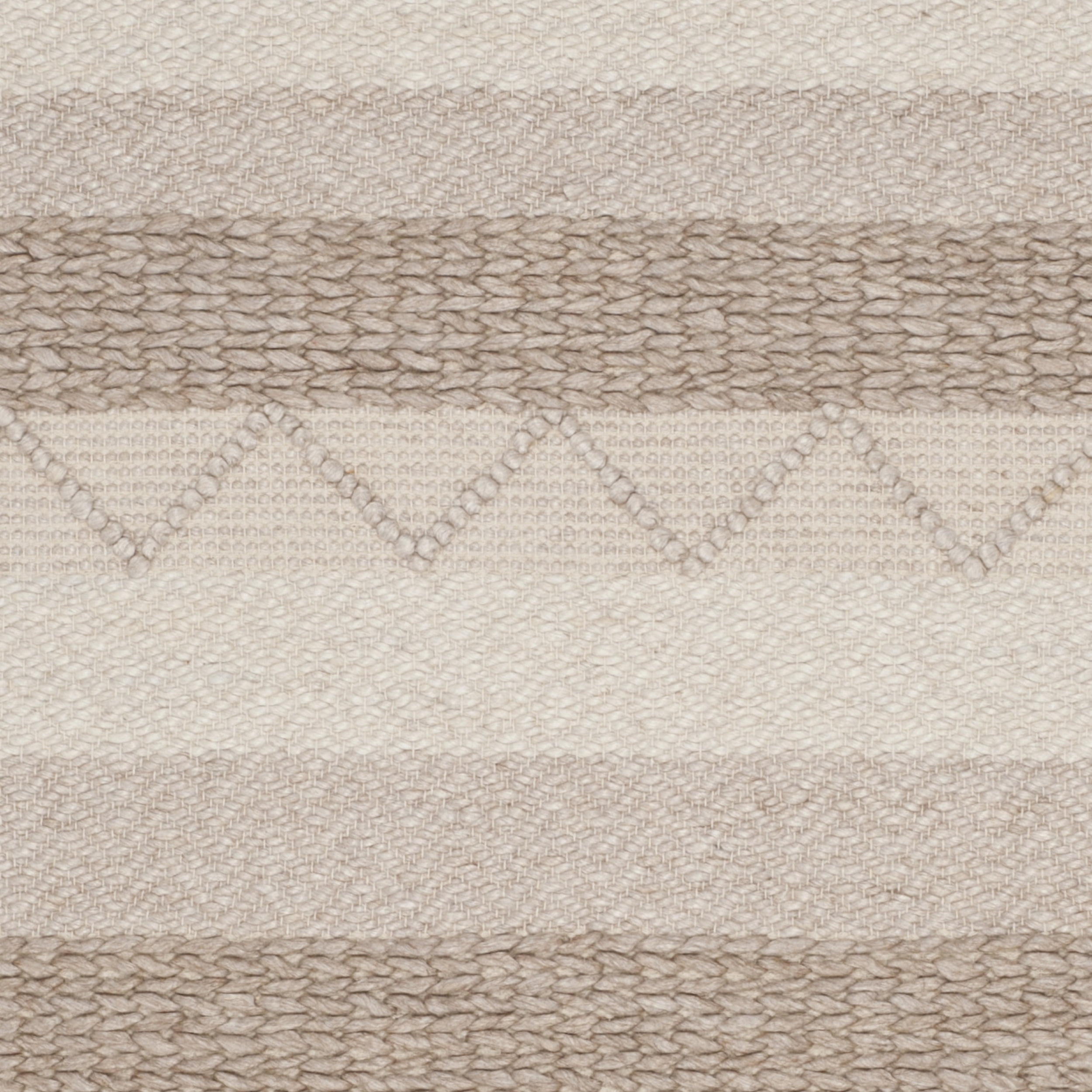SAFAVIEH Natura Dahila Geometric Braided Wool Area Rug, Beige, 6' x 6' Square