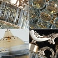 thumbnail image 5 of 42" Gold Smart Ceiling Fan with 8-Light Arms & Invisible Blades - 3-Color Remote Dimming 36W LED (3500K) / 5000CFM, Flush Mount Design with 4"/8" Downrods for High Ceiling Spaces, 5 of 9