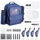 thumbnail image 1 of Mochila de pícnic VEVOR para 4 personas con compartimento frigorífico, color azul marino, 1 of 9