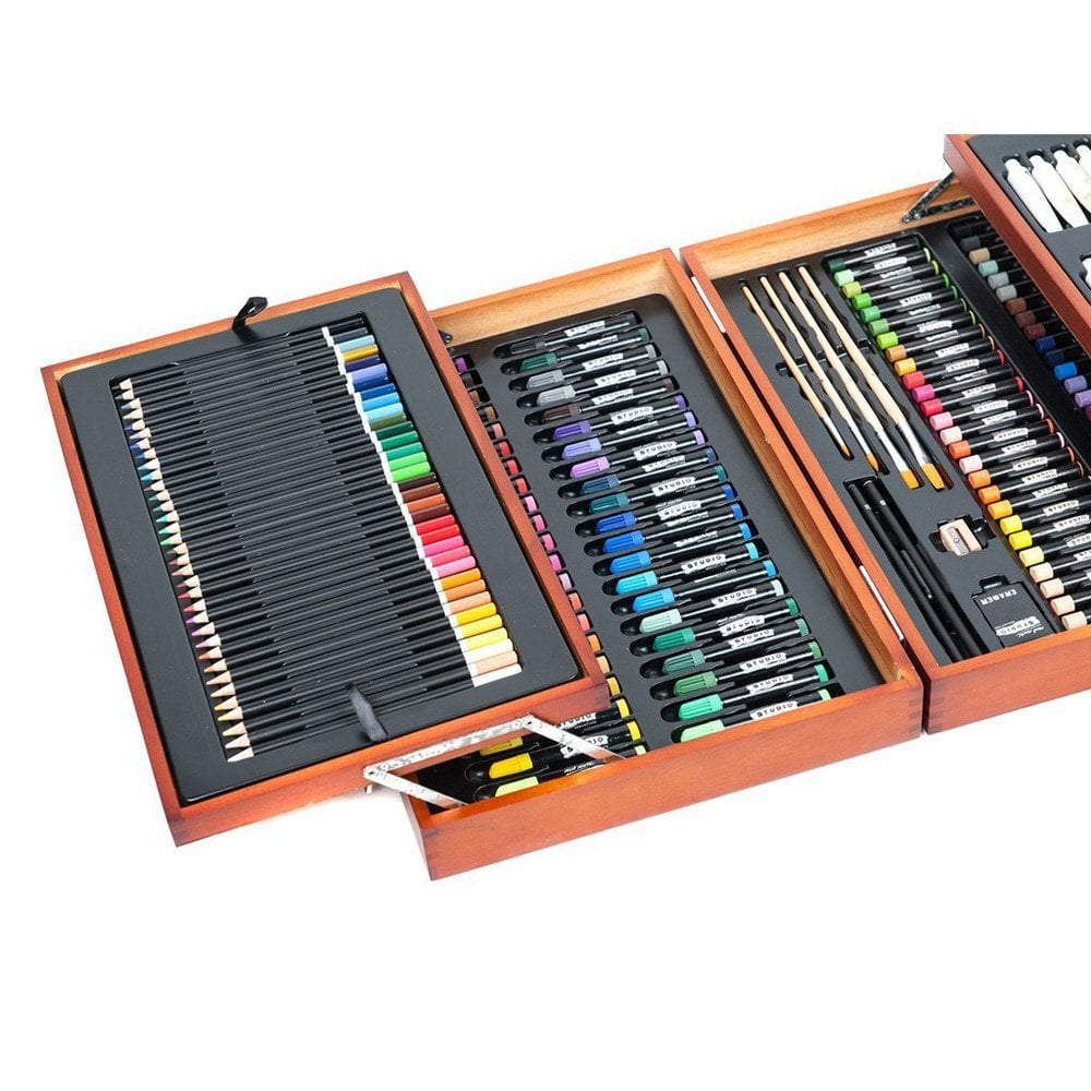 Art Supplies 174PCS Artist Kit Mixed Media Drawing Painting Art Set in  Wooden Case - China Art Kit, Artist Kit