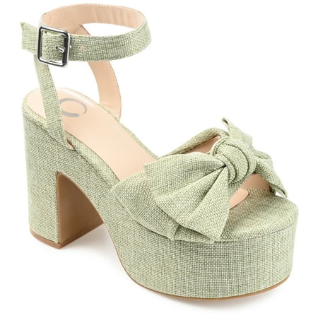 

Journee Collection Womens Zenni Tru Comfort Foam Bow Detail Platform Sandals