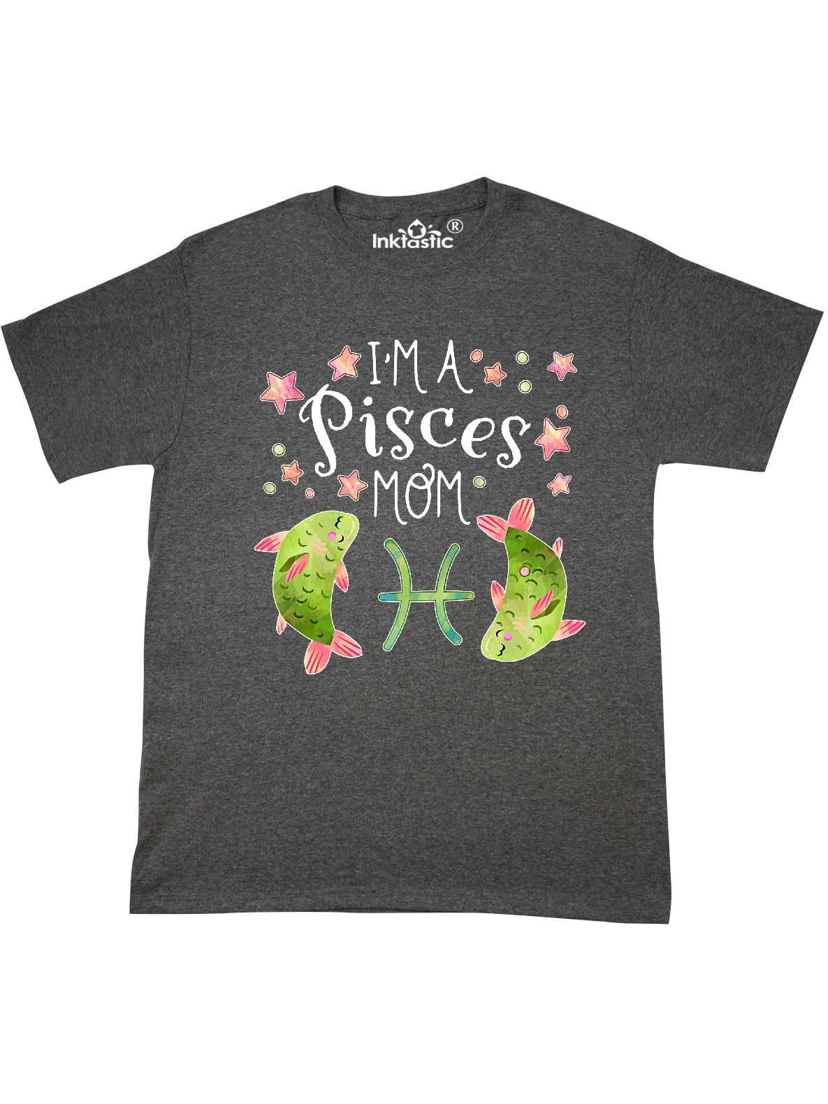 INKtastic - I'm a Pisces Mom Zodiac Sign Astrology Fish T-Shirt ...
