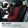 thumbnail image 5 of FH Group Universal Fit Car Seat Covers for SUV, VAN Sedan 3D Air Mesh -  3 Row Full Set Burgundy, 5 of 8