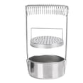 thumbnail image 1 of Nettoyeur de pinceaux en acier inoxydable pour stylo de peinture à l'huile, support de baril de lavage droit, 1 of 4