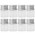 thumbnail image 3 of 20PCS 5ml Glass Storage Bottles Aluminum Wish Jars Mini Glass Bottles Transparent Bottles, 3 of 9