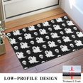 thumbnail image 3 of Black Halloween Ghosts and Skulls Door Rugs,Washable Non Slip Door Mats Indoor,Decorative Door Mats,Entry Mat Indoor for Entrance,Bedroom,Kitchen,Bathroom,16"x24", 3 of 6