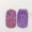 Purple, variant on 6-Pack Non- Toddler Ankle Socks - Soft Polyester, Silicone Grip Floor Socks for Kids (2-12 Years)