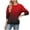 Red, variant on cocolona Womens Gradient Pullover Sweatshirts Crew Neck Long Sleeve Casual Loose Fall Tops