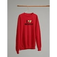 thumbnail image 3 of I Love Mexico, Burrito Sweatshirt Women -Smartprints Designs, Female 3X-Large, 3 of 4