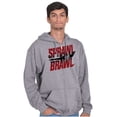 thumbnail image 5 of Sprawl and Brawl Muay Thai Fight Zip Up Hoodie Men's Women's Brisco Brands S, 5 of 6