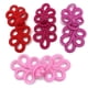 thumbnail image 4 of Juego de 4 pares de botones de costura para suéteres, negros y rojos, abrigos, bufandas, cárdigans y trajes, 4 of 5