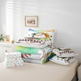thumbnail image 6 of Feelyou Cartoon Baseball Sport Bedding Comforter Set 7pcs, Fashion Watercolor Art King Bedding Sets, Teens Kids Boys Girls Reversible Bed Sheets, Ultra Soft Bedroom Decor, 6 of 8