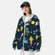 thumbnail image 3 of Fotbe Funny Spaceships Chaqueta con Protección Solar UPF 50+ para Hombre y Mujer, Camisa con Capucha y Bolsillos-Large, 3 of 7