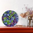 thumbnail image 2 of Blueberries and Leaves Black 10 inch Wall Clocks Non Ticking Easy to Read Battery Decorative for Home Bathroom Kitchen Bedroom Living Room, 2 of 8