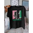 thumbnail image 1 of Rap singer tour pattern T-shirt, short-sleeved casual crew neck top, spring and summer women's clothing, 1 of 6