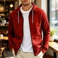 thumbnail image 2 of GrmtClth Mens Hoodies Zip Up Lightweight Long Sleeve Full Zip Casual Loose Hooded Sweatshirts Drawstring Sports Jackets Streetwear with Pockets XL, 2 of 9
