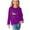Purple, variant on Huvoen Toddler Boys Sweatshirts Cotton Long Sleeve Round-Neck Blouses & Shirts Girls Long Sleeve Prints Shirts Cute Crewnecks Tops Dressy Casual Blouses Clothes Gray 7 Years