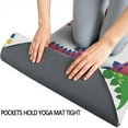 thumbnail image 3 of White Dinosaurs ROAR Pattern Hot Yoga Mat Towel Non Slip for Hot Yoga - Quick-Drying Yoga Mat Cover with 4 Corner Pockets with Travel Bag - Hot Yoga Towel Non Slip Grip Moisture Wicking Sweat 70"x26", 3 of 6