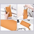 thumbnail image 6 of Portable Glasses Pouch, Faux Leather Sunglasses Case with Key Ring, Soft Eyeglass Holder Sleeve, Hanging Eyewear Organizer for Travel, Work, and Everyday Use, 6 of 6