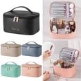 thumbnail image 4 of NEW Double Zipper Portable Large Capacity Storage Bag Cosmetic Bag Makeup Pouch Wash Bag GREEN, 4 of 8