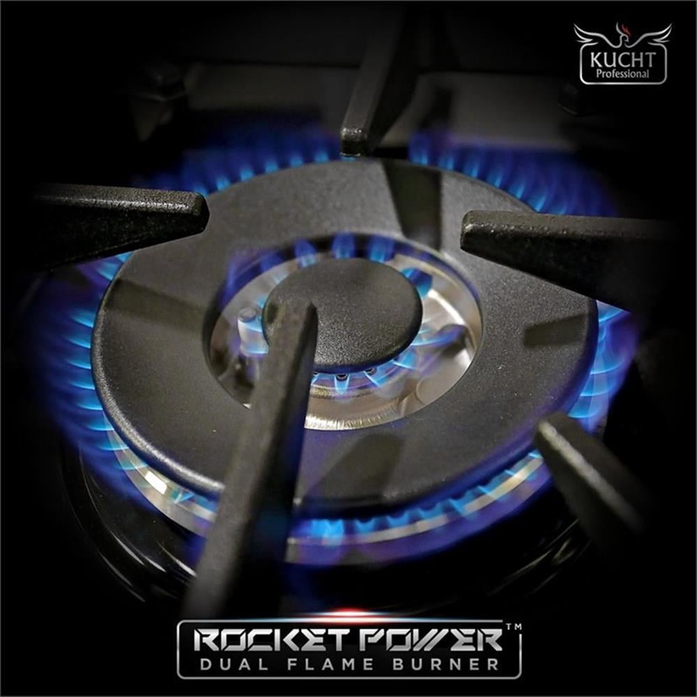 Pemberly Row 36" Modern Stainless Steel Natural Gas Range in White/Silver