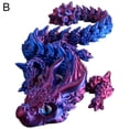 thumbnail image 1 of 3D Printed Qin Che Long Bao Scale Armor Dragon Toy Three-Dimensional Decoration Dragon Snake Simulation Animal Joint Movable, 1 of 1