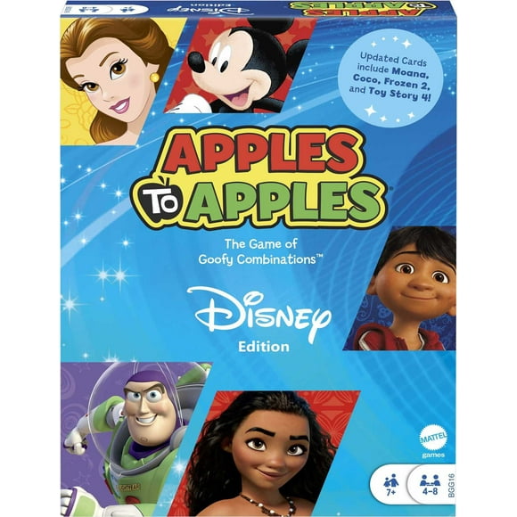 Apples to Apples Disney Card Game, Family Game for Kids & Adults with Special Poison Apple Card