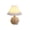 🔥 Beige_New#833, variant on Pleated Table Lamp with Rattan Ball Woven Shade LED Night Light for Bedroom Bedside Ambient Lighting Umbrella Shaped Decor