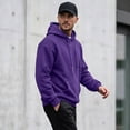 thumbnail image 4 of Men's Hoodies Pullover Hooded Sweatshirt Midweight Athletic Hoodie Long Sleeve Fleece Sweat Shirt with Pocket, S-XL, 4 of 6