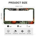 thumbnail image 3 of 2 Pack Tropical Elephant with Leaves Flowers License Plate Frame Lovely Animals Cute Elephant Car Tags Frames Holder Aluminum 2 Hole for Women Men US Vehicles, 3 of 6