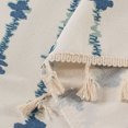 thumbnail image 2 of Baywell Boho Valance Curtain with Tassel Trim - 59 in Length - Semi Sheer Kitchen Valance Bedroom Bathroom Small Window Cafe Curtains - Rod Pocket Farmhouse Short Curtain - 59x17.7in, 2 of 4