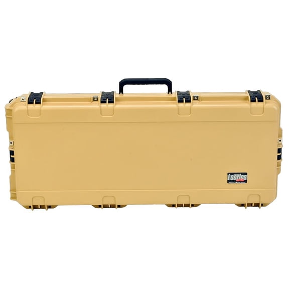 SKB iSeries Small Tan Bow Case, Durable Archery Bow Storage, Weatherproof, Secure Latches (3i-3614-PL-T)