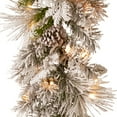 thumbnail image 4 of 9ft. Snowy Bedford Pine Garland with LED Lights, 4 of 4