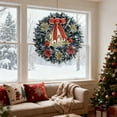 thumbnail image 4 of Artificial Christmas Wreath, Decorative Green Wreath for Front Door Wall, Festive Hanging ornament for Indoor Outdoor Holiday Decor(d), 4 of 6