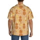 thumbnail image 3 of Fotbe Pineapples Camisa Estampada de Manga Corta para Hombre, Casual de Verano, Estilo Playero, Sin Arrugas-Large, 3 of 5