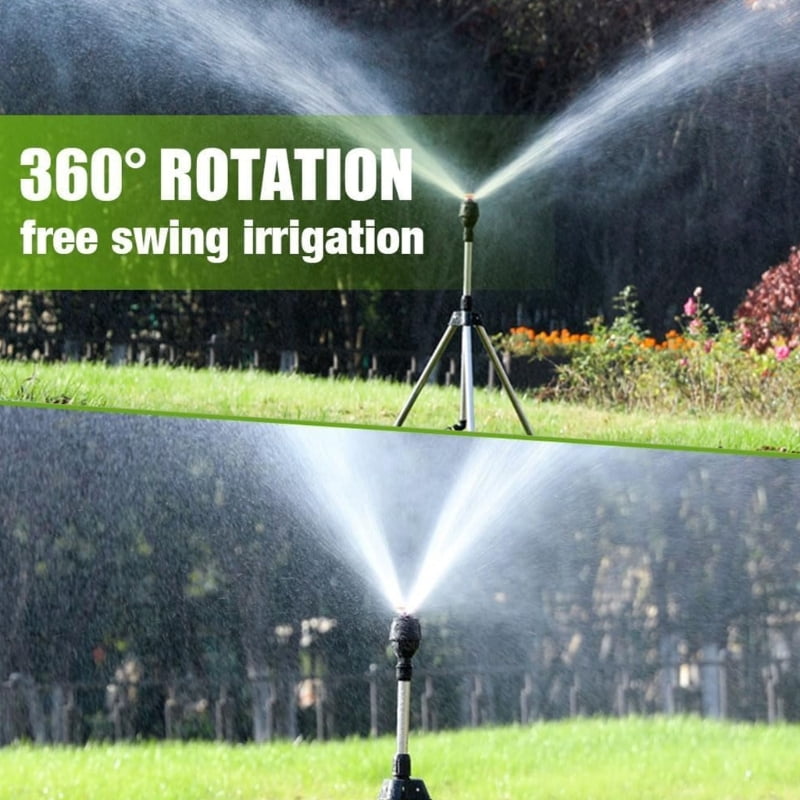 Interlinkable Tripod Sprinkler Base System For Expansive Yard Water Distribution