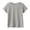 Gray, variant on WRKEKC Girls Summer T-Shirts, Casual T-Shirts for Girls, Boys' and Girls' Summer Solid Color Round Neck Short Sleeve Sports Tops