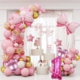thumbnail image 3 of Set de globos Kaemi Mini Mouse rosa con lazo para fiesta de segundo cumpleaños, 3 of 7