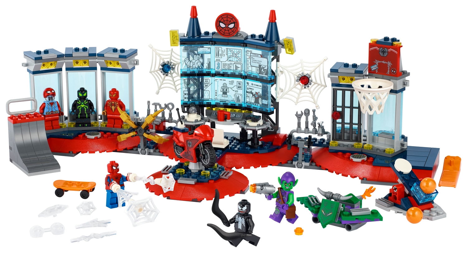 LEGO Marvel Spider-Man Attack on the Spider Lair 76175 Collectible Building Toy (466 - Walmart.com