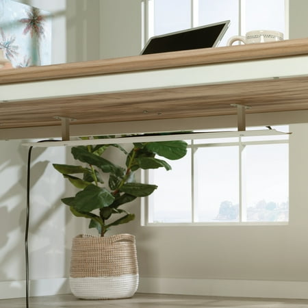 Worksense by Sauder Bergen Circle Cable/Cord Management Tray, White Finish