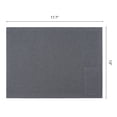 thumbnail image 6 of Set of 4 Cotton Linen Placemats, Rustic Rectangular Placemats for Dining Table Decor Washable Kitchen Table Mat Wipe Clean Dark Gray 17.7x13inch, 6 of 6