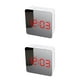 thumbnail image 1 of Inteprter Reloj despertador digital Proyector de detección de luz automática Relojes de radio Función de repetición Brillo Ajustable Tipo 1 Luz roja tipo 1 2Conjunto, 1 of 6