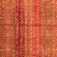 thumbnail image 1 of Ahgly Company Indoor Square Abstract Orange Modern Area Rugs, 8' Square, 1 of 4