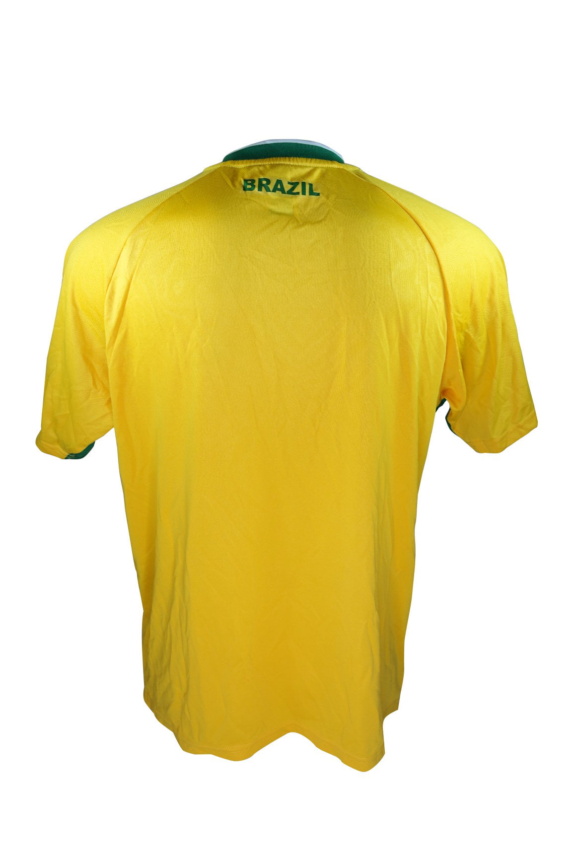 Rhinoxgroup Men Brazil Soccer Poly Shirt Jersey -01 Medium