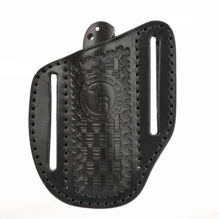 Tourbon Leather EDC Pocket Slip Mini Knife Pouch for Folding Knifves Multitool Holder Knife Sheath for Belt Black Men