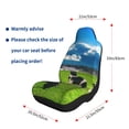 thumbnail image 5 of Cauagu Grazing Cows Mountain View Print Car Seat Covers,Universal Automotive Seat Covers Car Seat Protectors Easy to Install Car Cover Car Accessories Auto rucks Van & SUV-2 PCS, 5 of 9